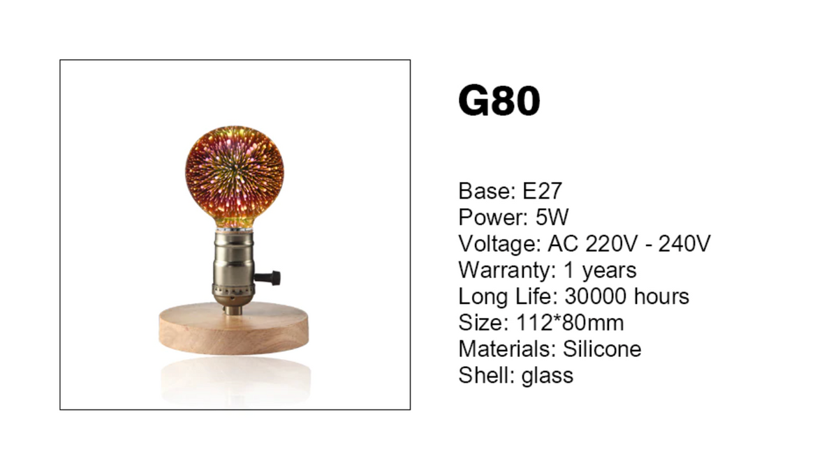 Starburst LED Fancy Schmancy Edison Light Bulbs