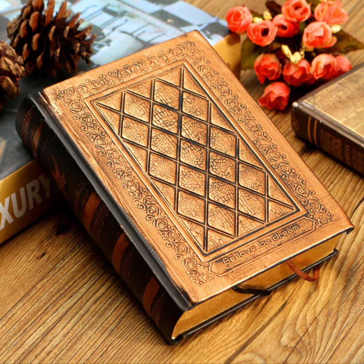 Blank Hard Cover Leather Sketchbook / Journal