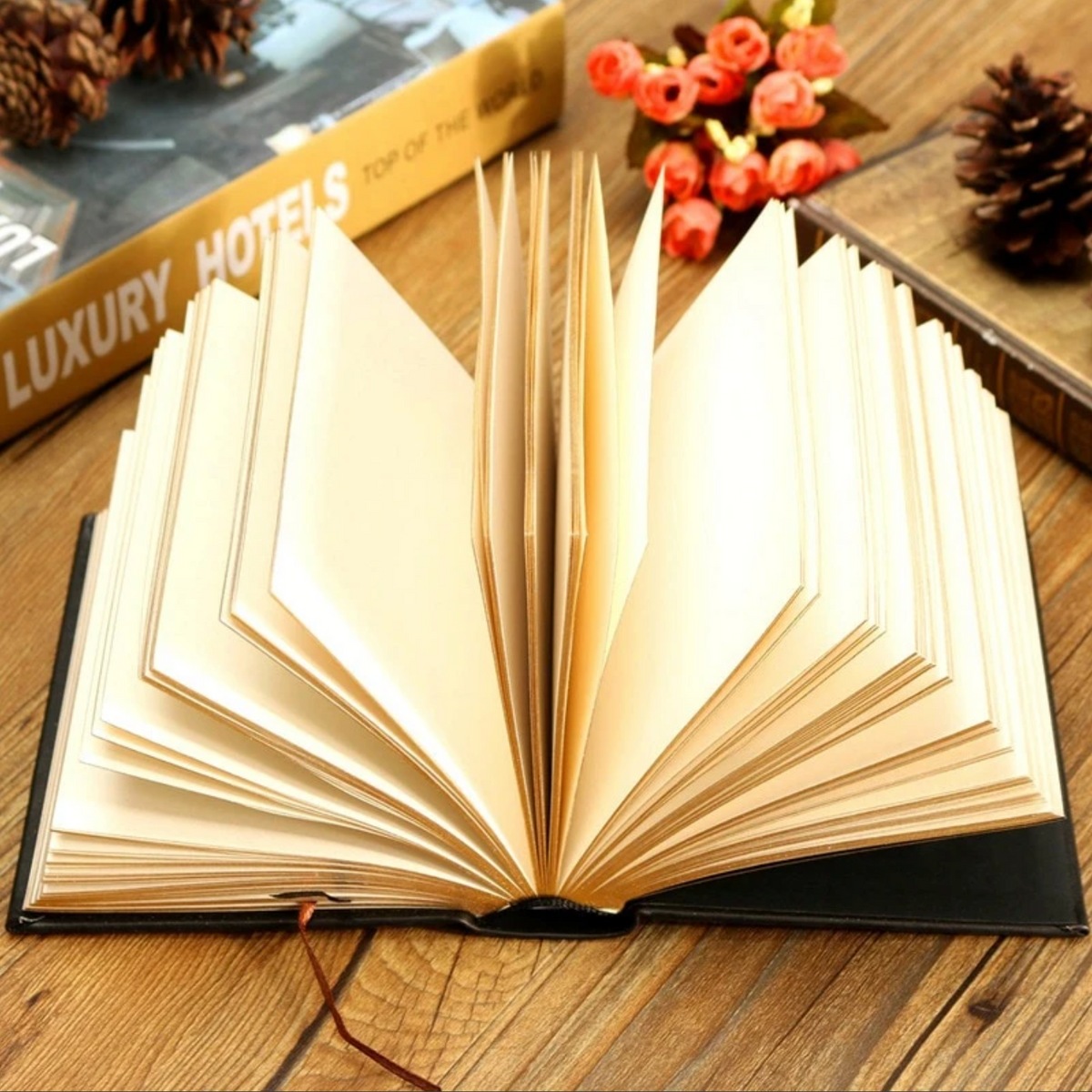 Blank Hard Cover Leather Sketchbook / Journal