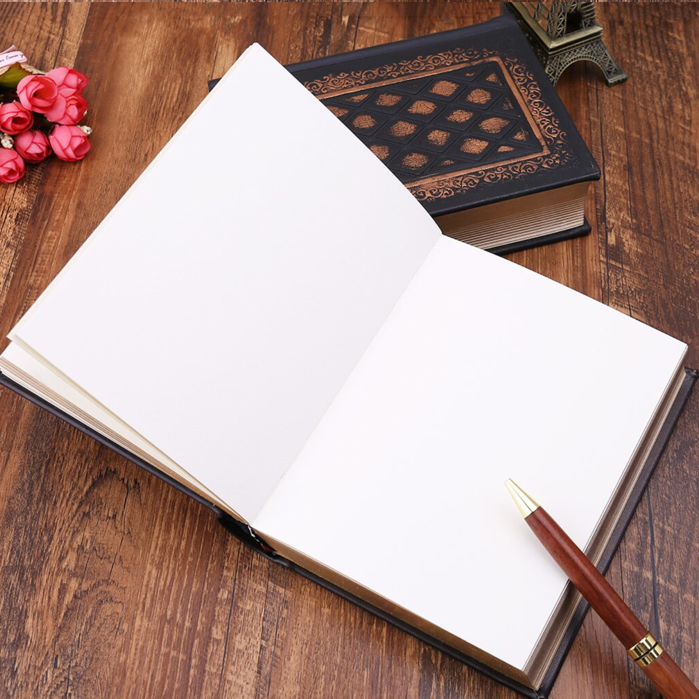 Blank Hard Cover Leather Sketchbook / Journal