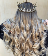 Full Baroque Vintage Crystal Black Crown.