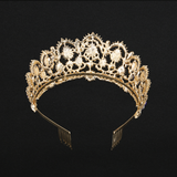 European Drop Crystal Crowns With Comb