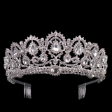 European Drop Crystal Crowns With Comb