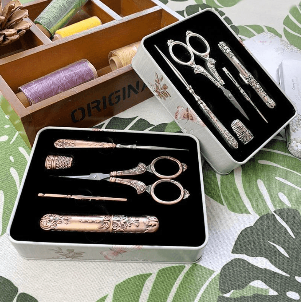15Pcs Vintage Sewing Tools Kit - Woodland Gatherer Woodland Gatherer | Australian Online Gift Store | Gifts & Treasures | Special Occasions & Everyday Fun | Whimsical Treats | Costumes | Jewellery | Fashion | Crafting DIY | Stationery | Boho Festival Fashion | Home Decor & Fittings     Afterpay Available Paypal Available Humm Available Worldwide Shipping Available