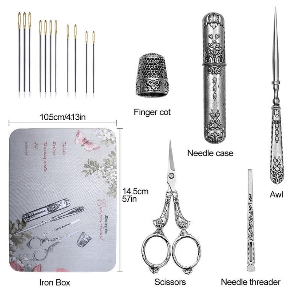 15Pcs Vintage Sewing Tools Kit - Woodland Gatherer Woodland Gatherer | Australian Online Gift Store | Gifts & Treasures | Special Occasions & Everyday Fun | Whimsical Treats | Costumes | Jewellery | Fashion | Crafting DIY | Stationery | Boho Festival Fashion | Home Decor & Fittings     Afterpay Available Paypal Available Humm Available Worldwide Shipping Available