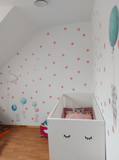48pc Dot Wall Sticker Decals For Kids Rooms