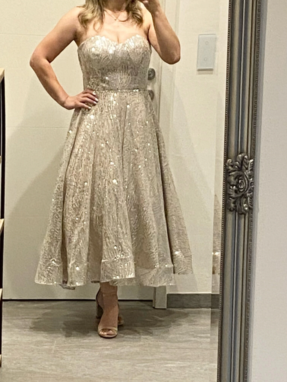 Glitter Bomb 50's Sweetheart Evening Gown