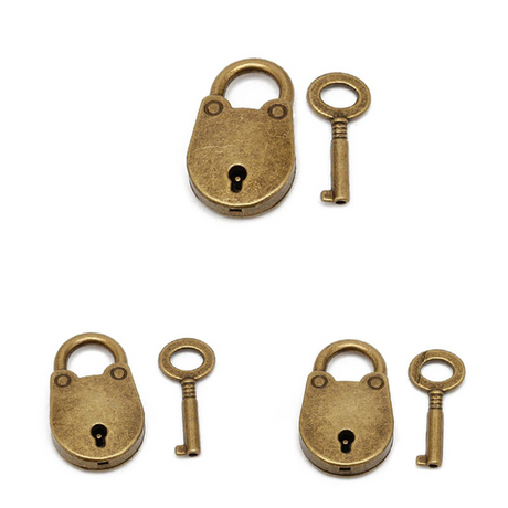 Pirate's Chest Mini Padlocks