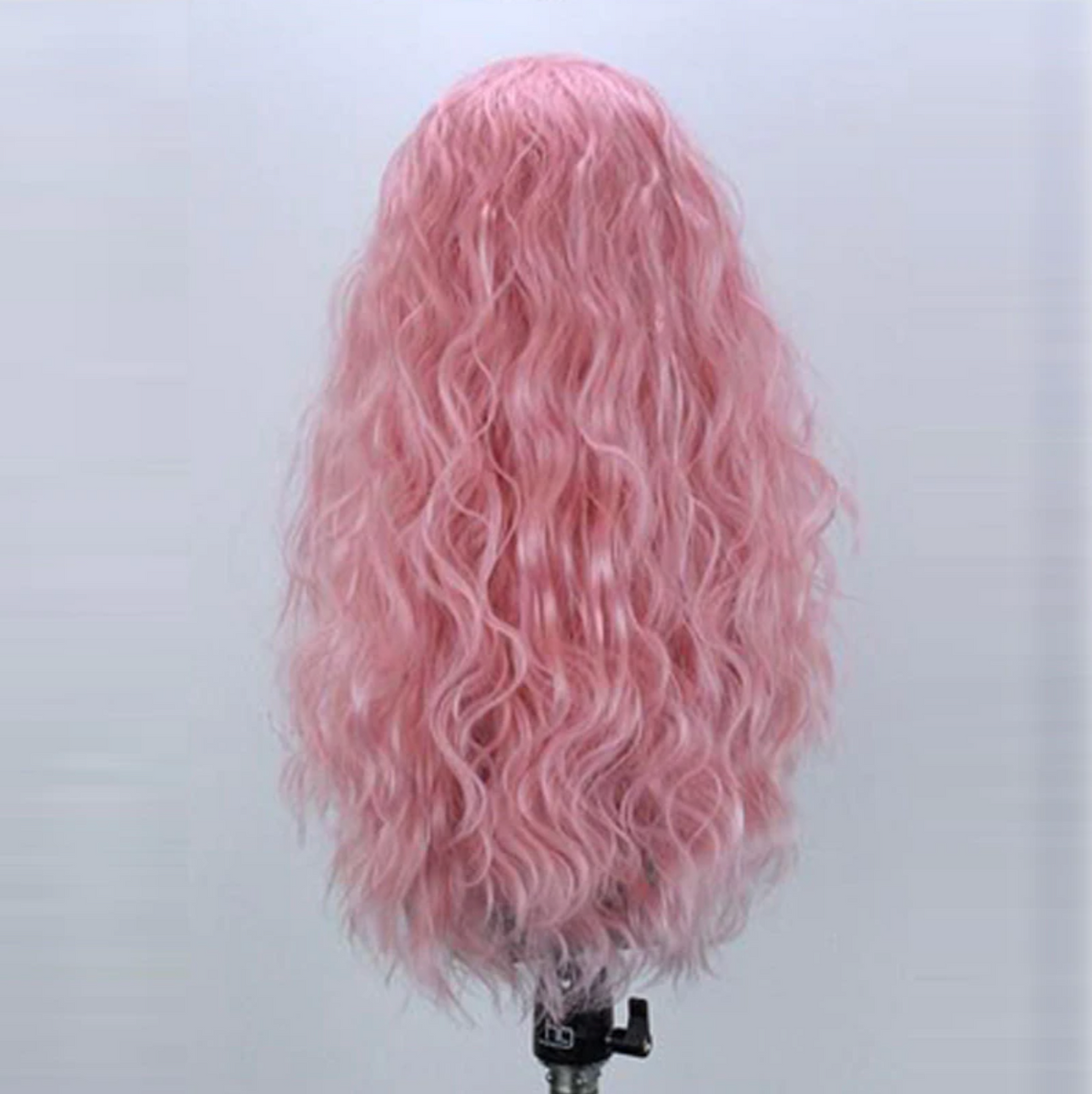 Ivy Long Curls Synthetic Hair Lace Front Wig (Green, Pink, Peach, Purple)