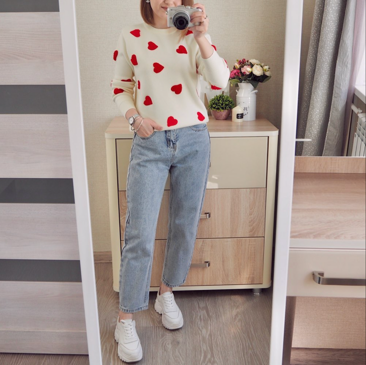 Love Confetti Heart Sweater