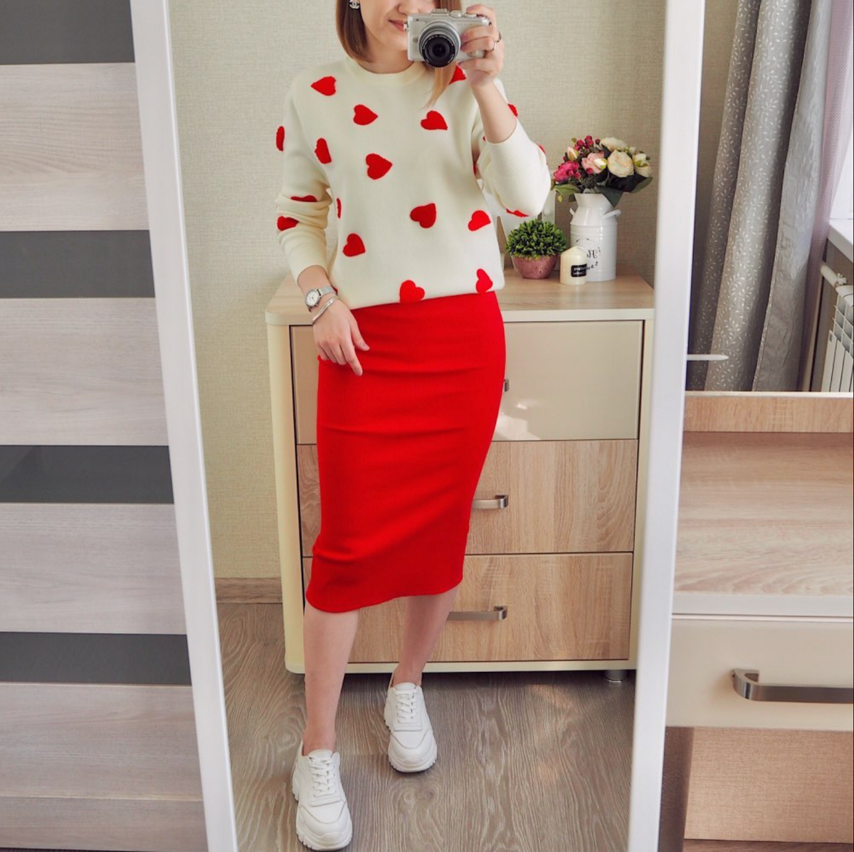 Love Confetti Heart Sweater
