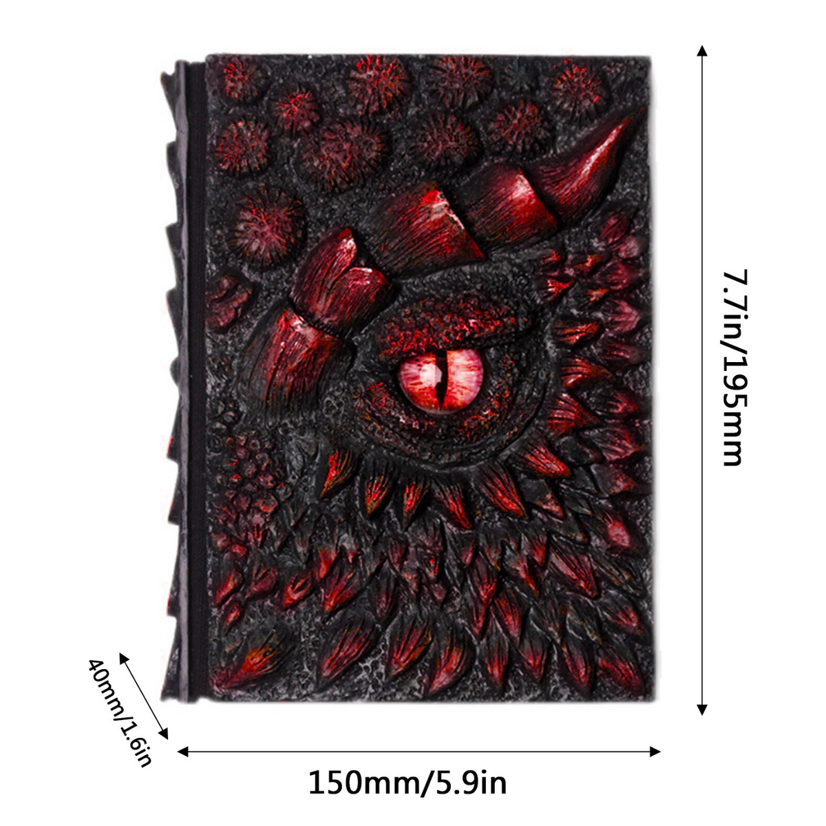 Dragon's Eye Embossed Resin Notebook A5 Journal