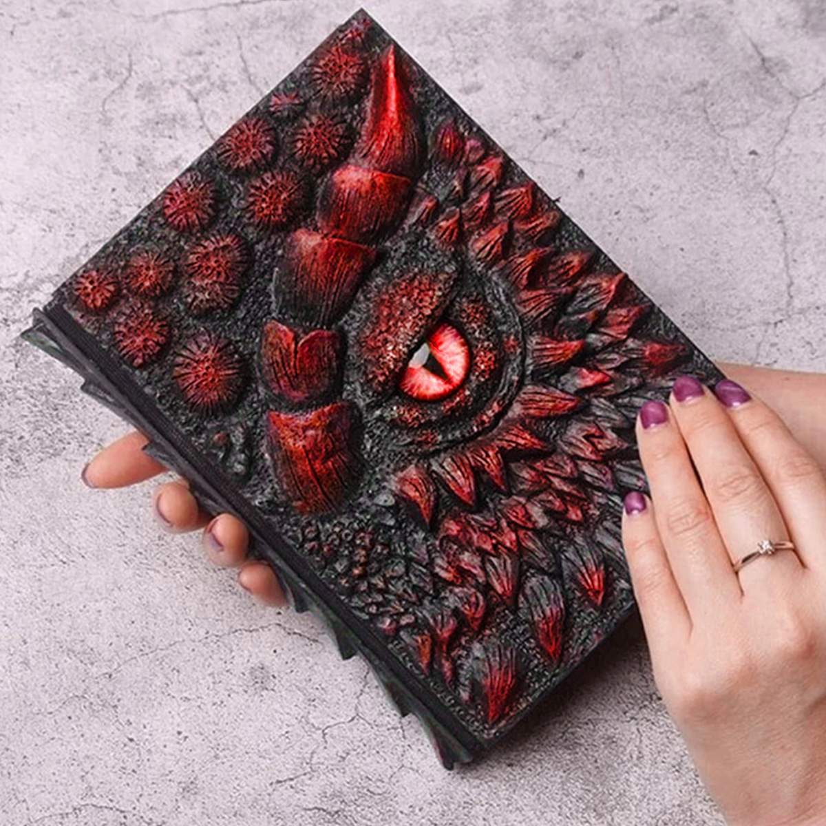 Dragon's Eye Embossed Resin Notebook A5 Journal