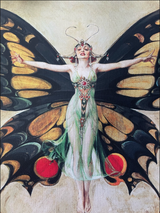 The Flapper Vintage Poster Frank Xavier Leyendecker Canvas Print Wall Art