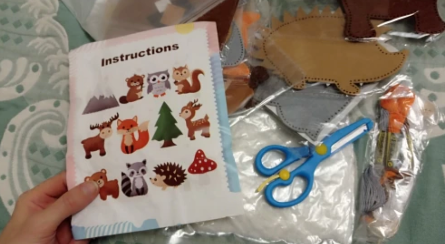 Woodland Animals DIY Felt Craft Sewing Kits For Kids