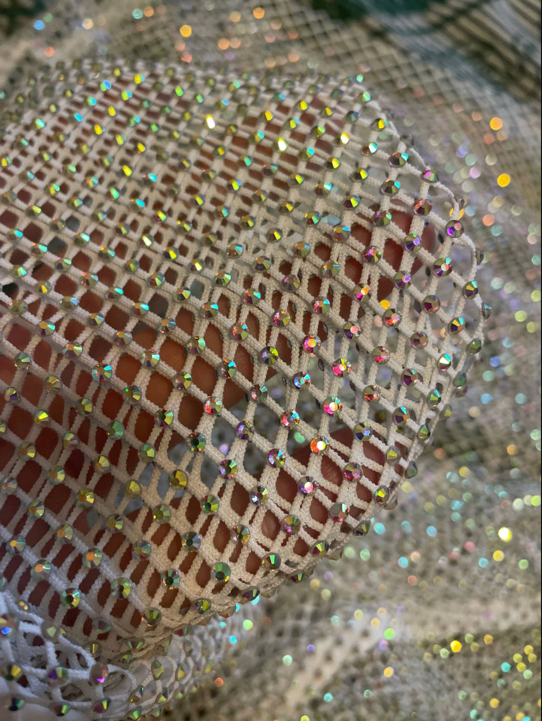 Glittery Net Bolero Top