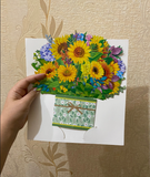 Pop-Up Flower Card 3D Greeting Card