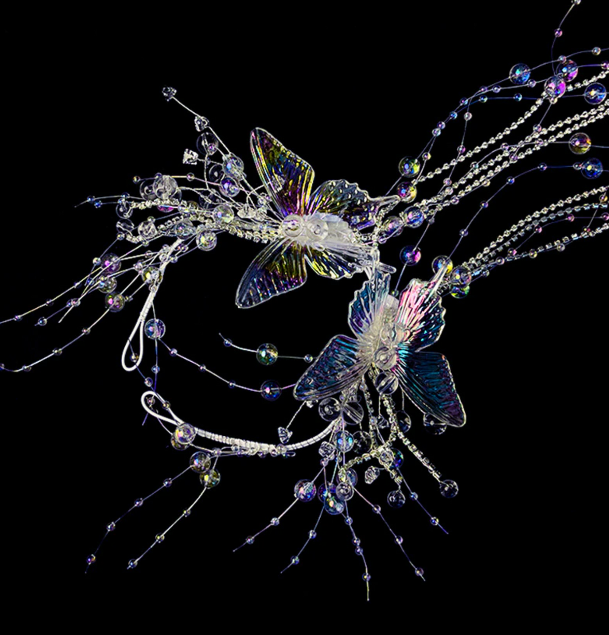 Mermaid Headdress Water Effect Transparent Crystal Headwear