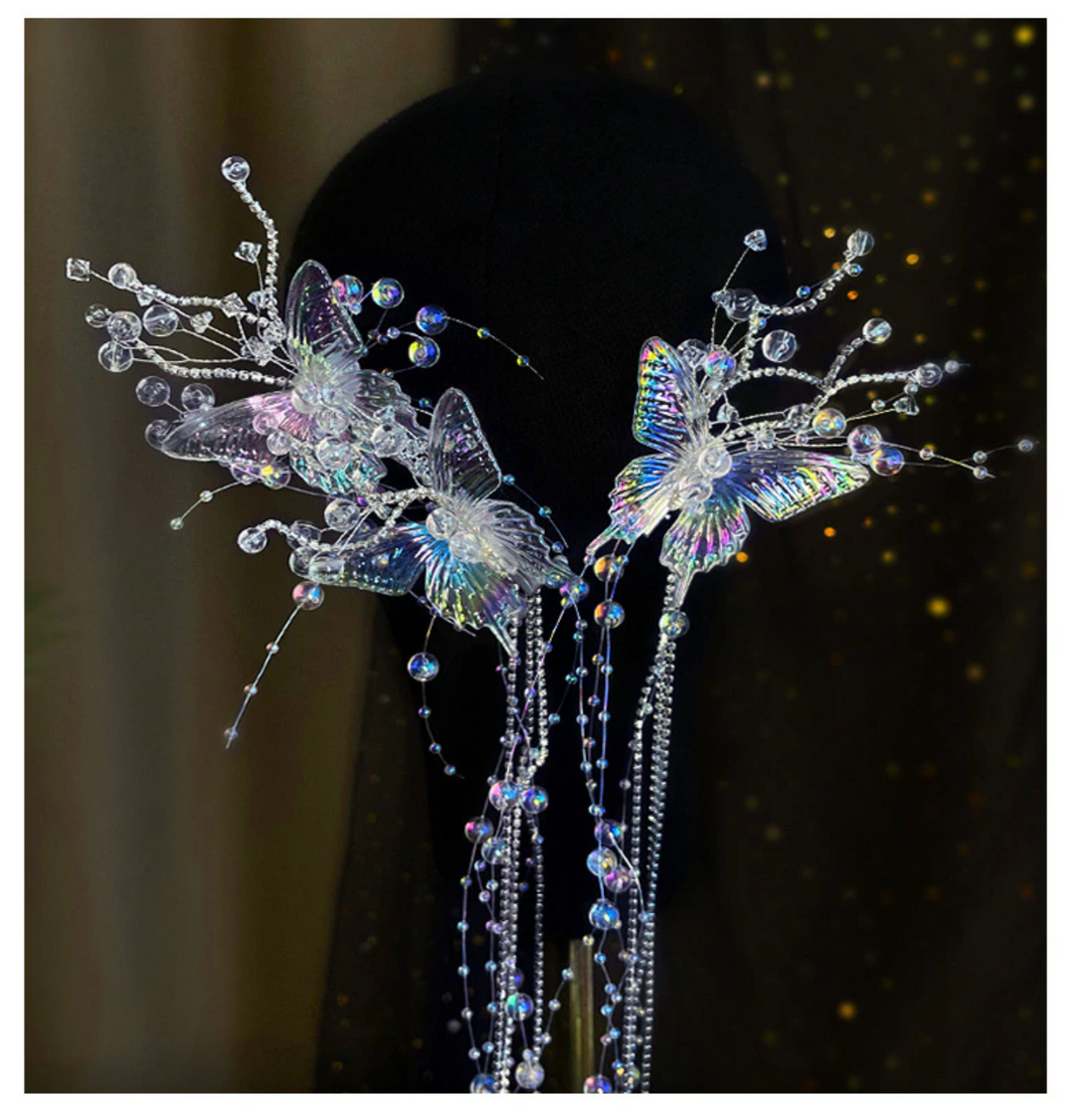 Mermaid Headdress Water Effect Transparent Crystal Headwear