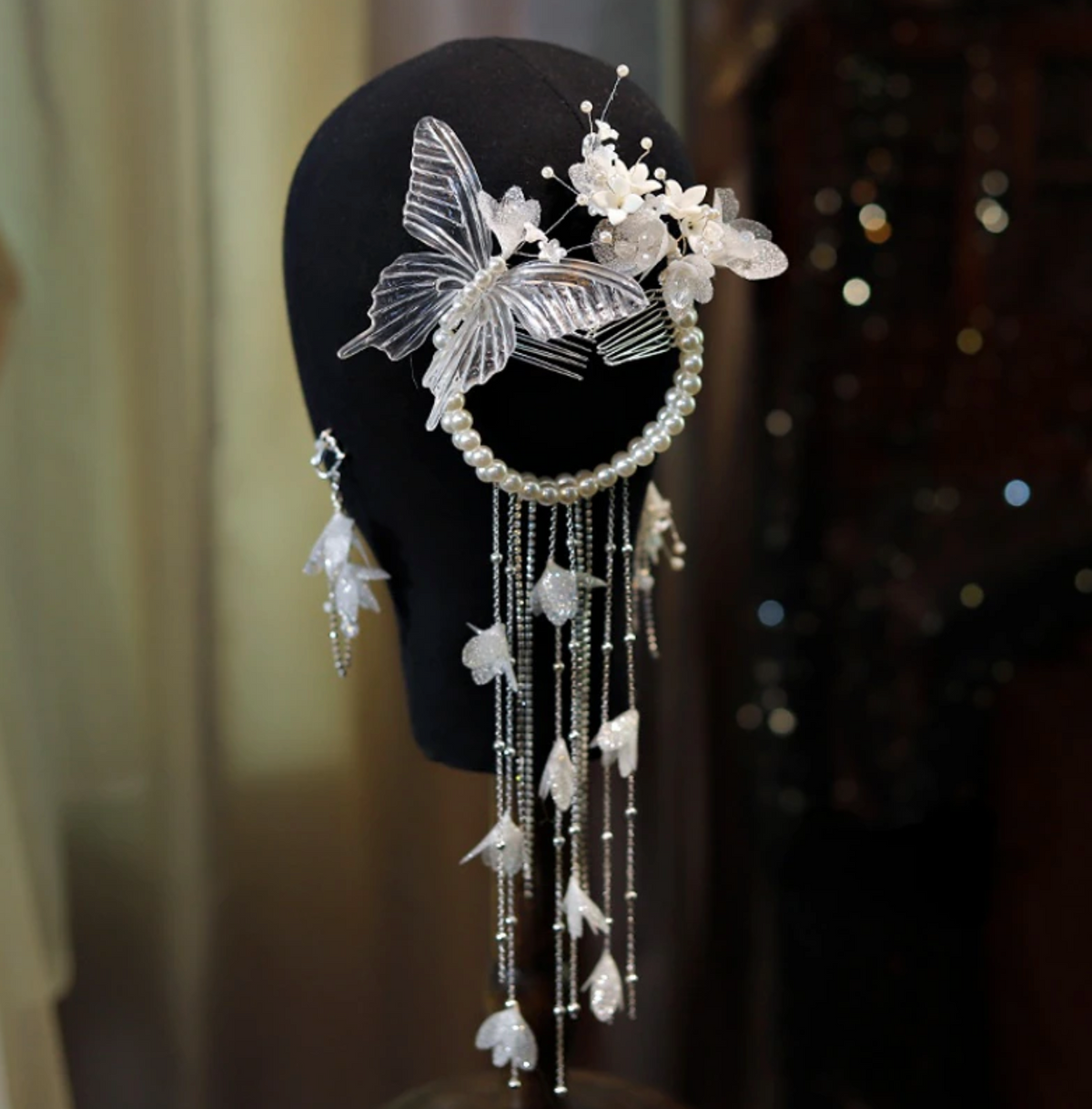 Mermaid Headdress Water Effect Transparent Crystal Headwear