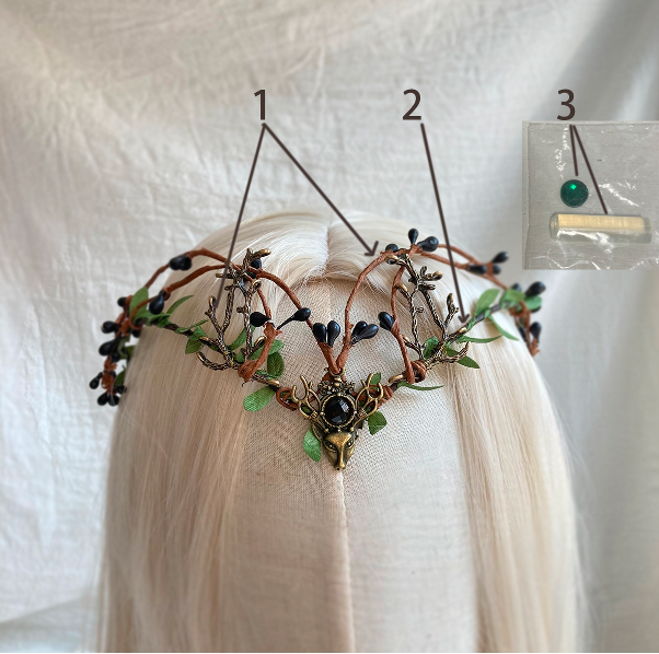 Handmade Woodland Elven Crowns Fairy Goddess Wedding Crown
