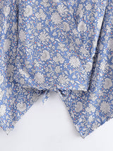 Boho Vintage Floral Print Short Kimono Wrap Tops