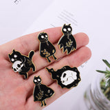 Halloween Cats Enamel Pins