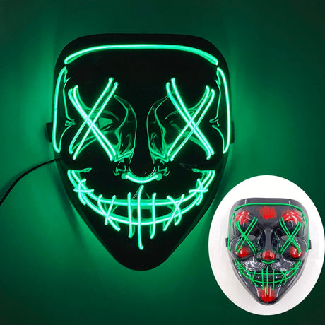 Glowing Cosplay LED Joker Masks
