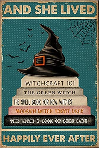 "Into the Forest I Go, To Lose My Mind and Find My Soul" and other Witch Themed Tin Signs