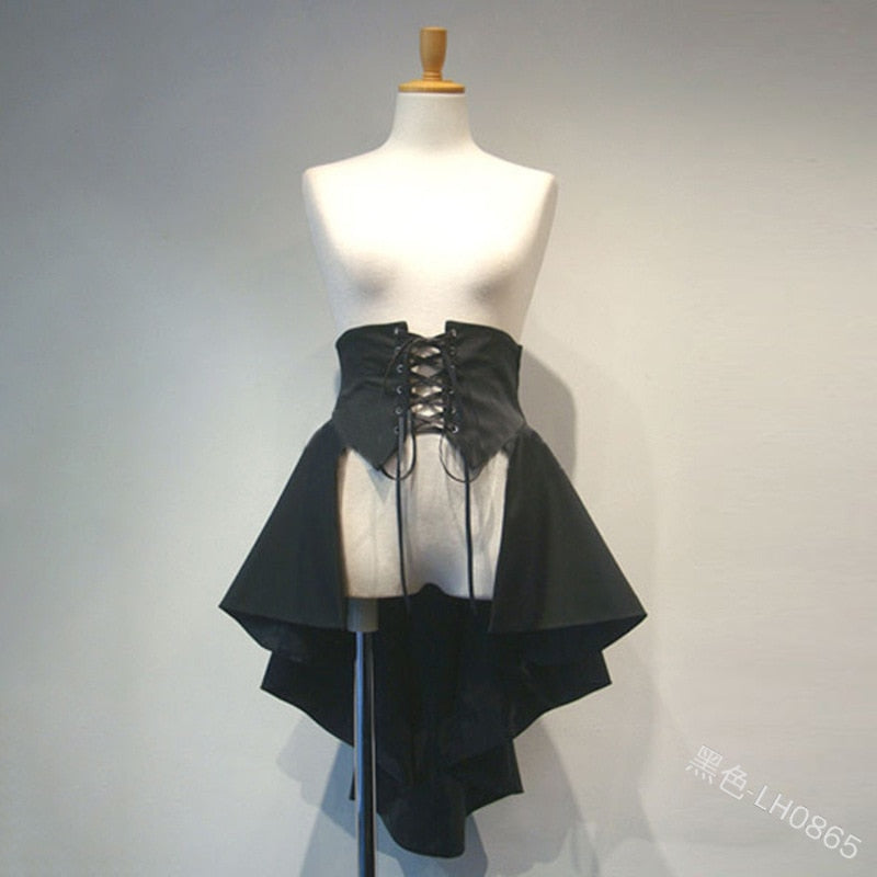 Bustle Skirt Victorian Gothic Steampunk Corset Costume Belt
