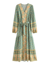 River Moss Boho Maxi Dress