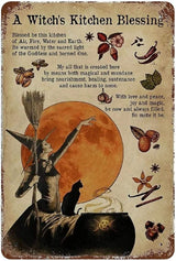 "Into the Forest I Go, To Lose My Mind and Find My Soul" and other Witch Themed Tin Signs