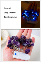 2M Natural Quartz Crystal Energy String Lights