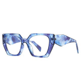 Rainbow Cats Eye Polygon Sunglasses