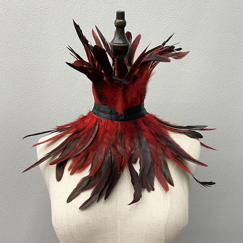 Rooster Feather Choker