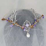 Crystal Forest Crown Elvish Hair Jewellery