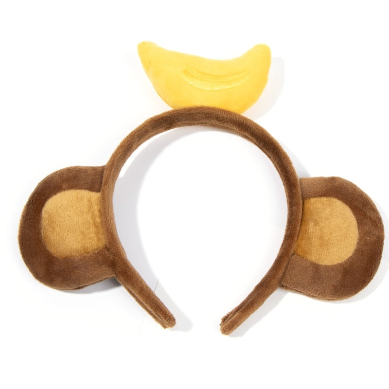 Plush Animal Ears Headband Costume Prop