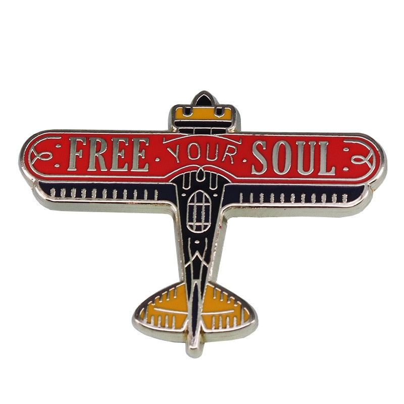 Free Your Soul Enamel Pin Lapel Pins Badge