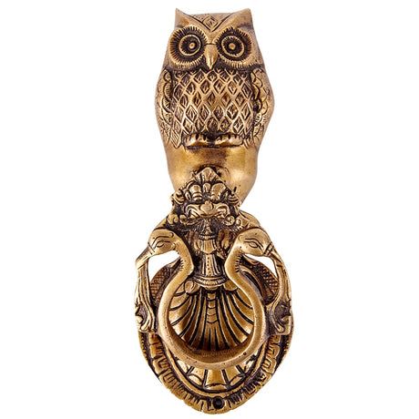 Victorian Brass Owl Door Knocker