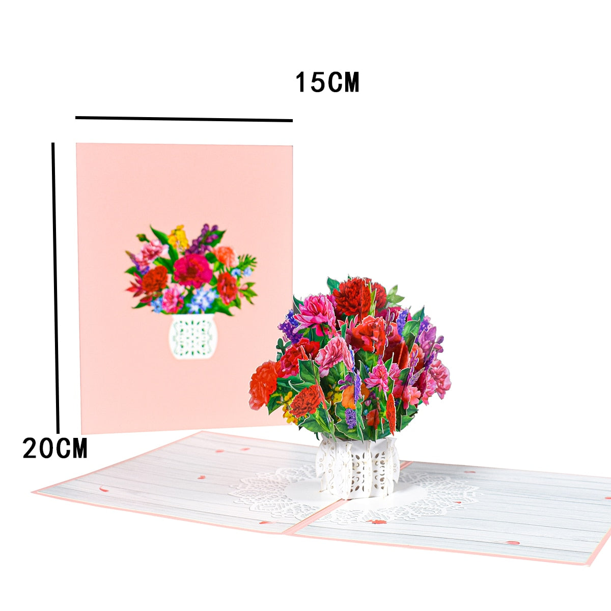 Pop-Up Flower Card 3D Greeting Card