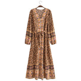 River Moss Boho Maxi Dress
