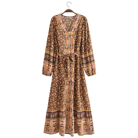 River Moss Boho Maxi Dress