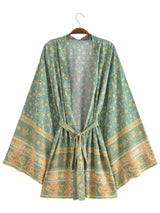 River Moss Boho Short Kimono
