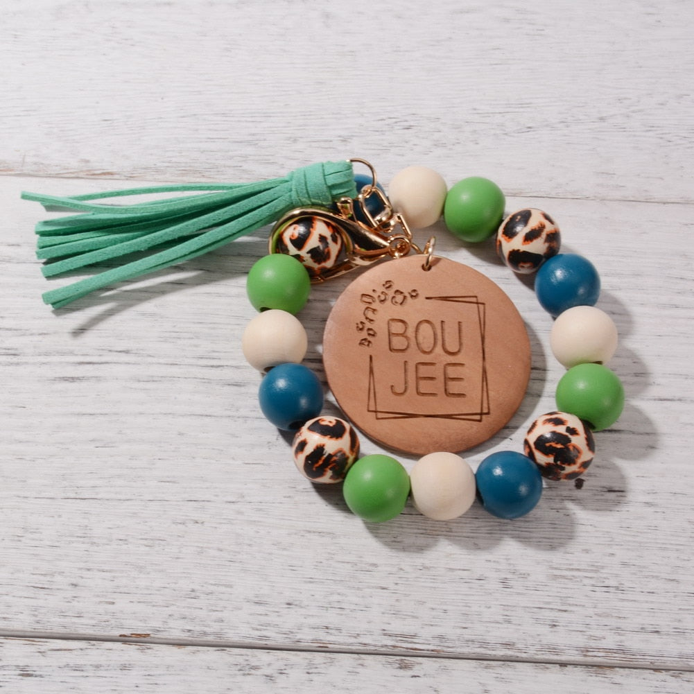 Mama's Gift Bundle - Bracelet, Keychain and Tassel Bag Pendant