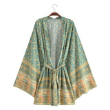 River Moss Boho Short Kimono