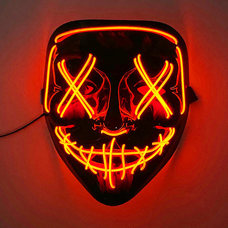 Glowing Cosplay LED Joker Masks