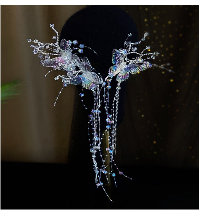 Mermaid Headdress Water Effect Transparent Crystal Headwear