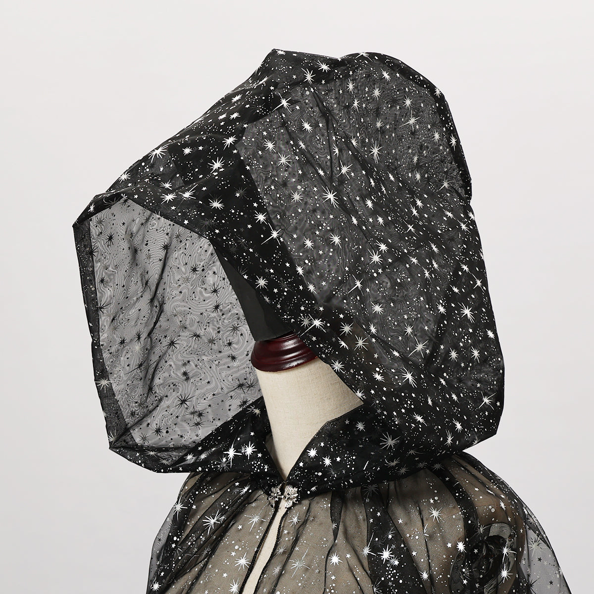 Starry Stars Tulle Hooded Cloaks