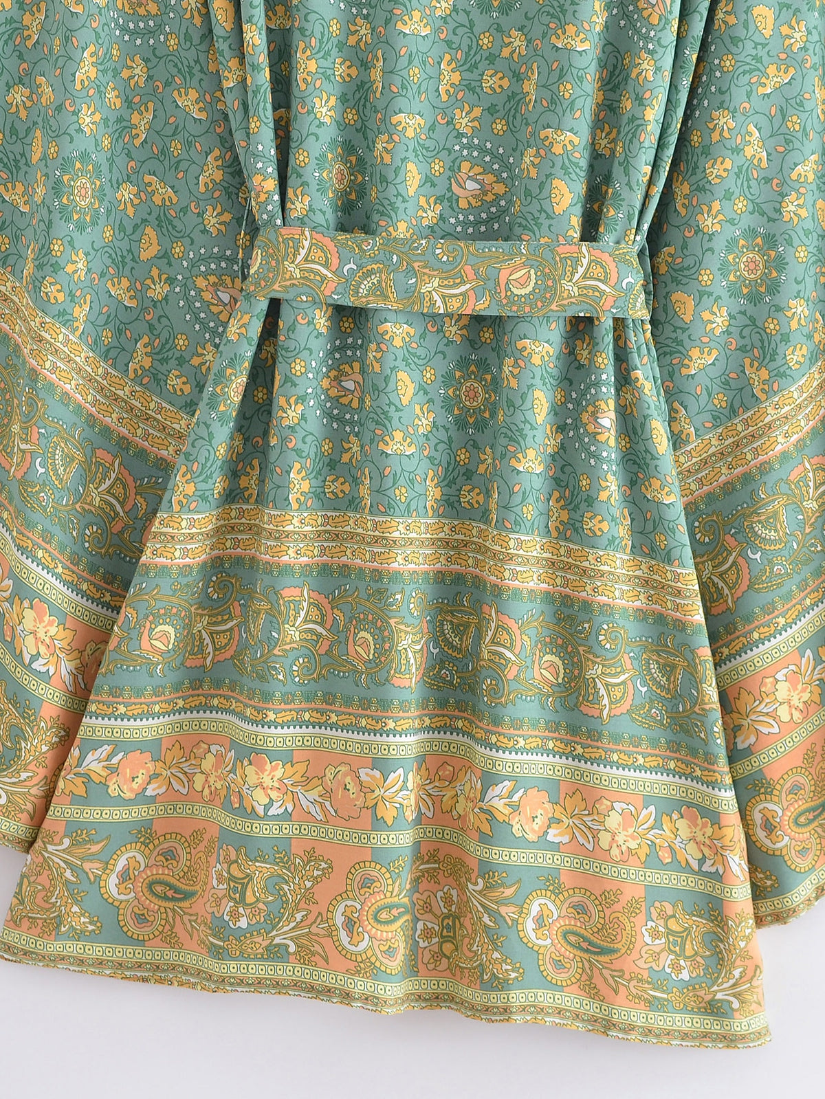 River Moss Boho Short Kimono