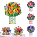 Pop-Up Flower Card 3D Greeting Card